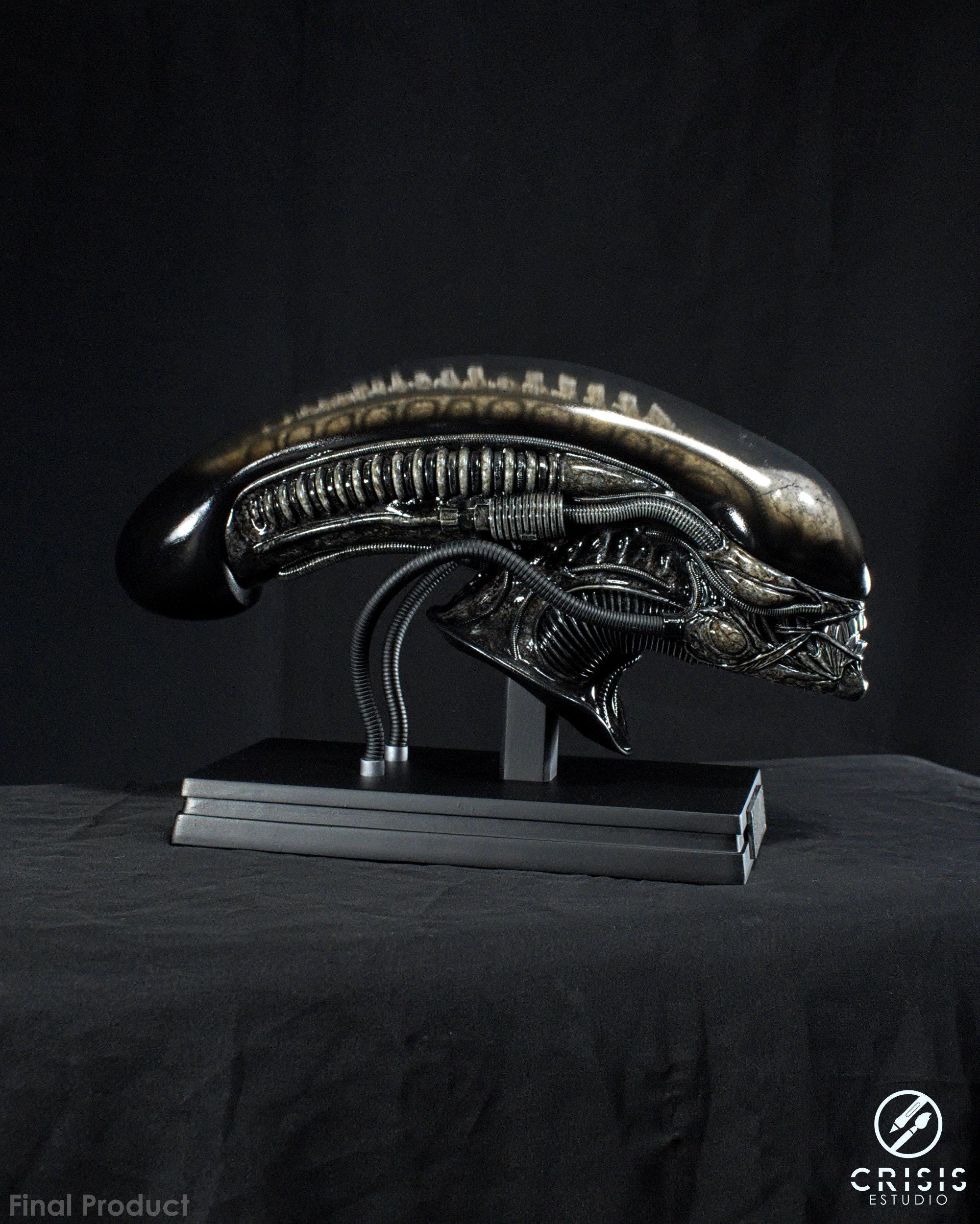 Alien Big Chap Head – Original Author's Resin Sculpture - Etsy