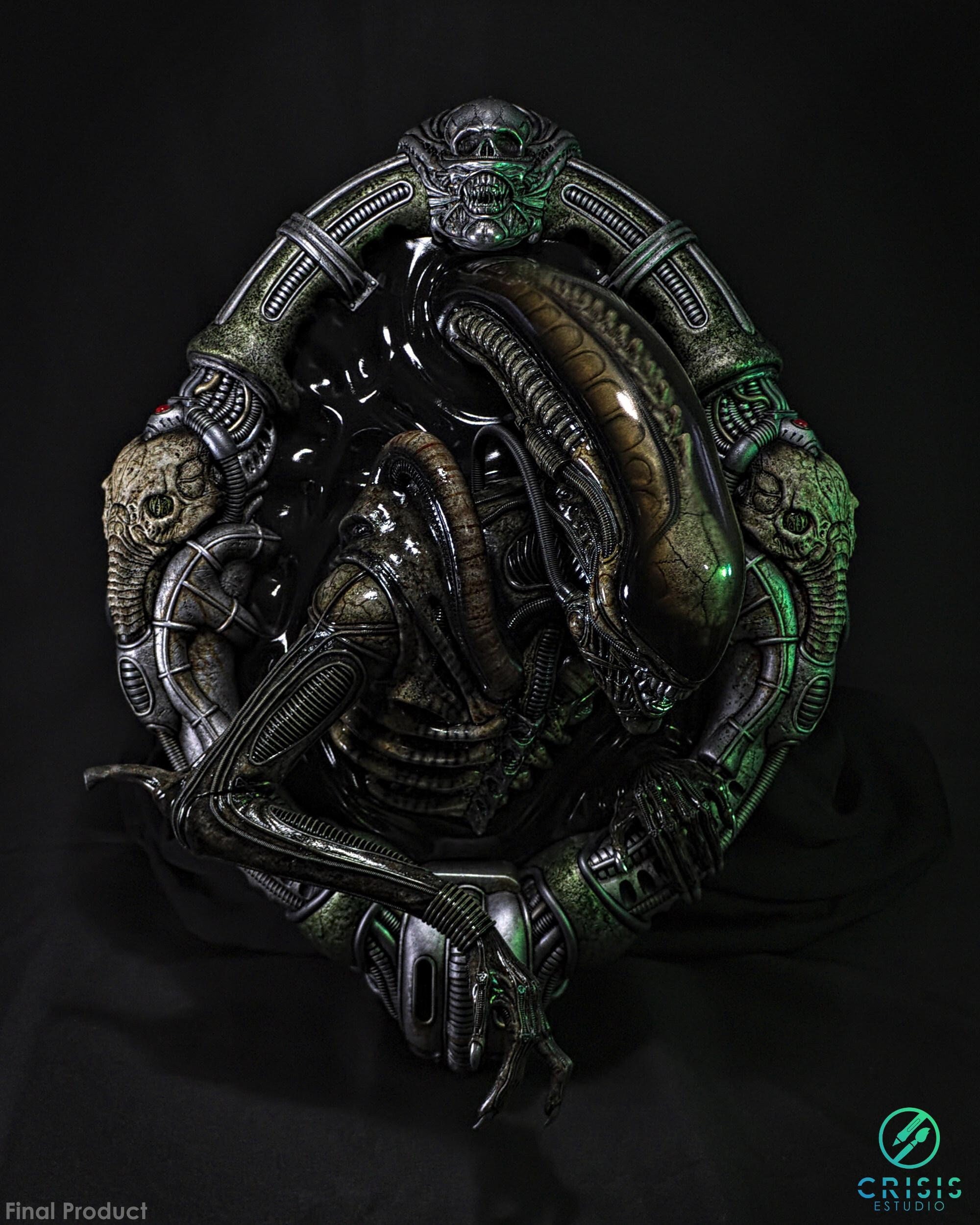 ALIEN BIG CHAP STATUE エイリアン Alien Big Chap 1:10 Art Scale Statue by Iron Studios