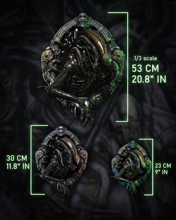 Alien Xenomorph (1/3 Scale) Wall Plaque BIG CHAP Collectible