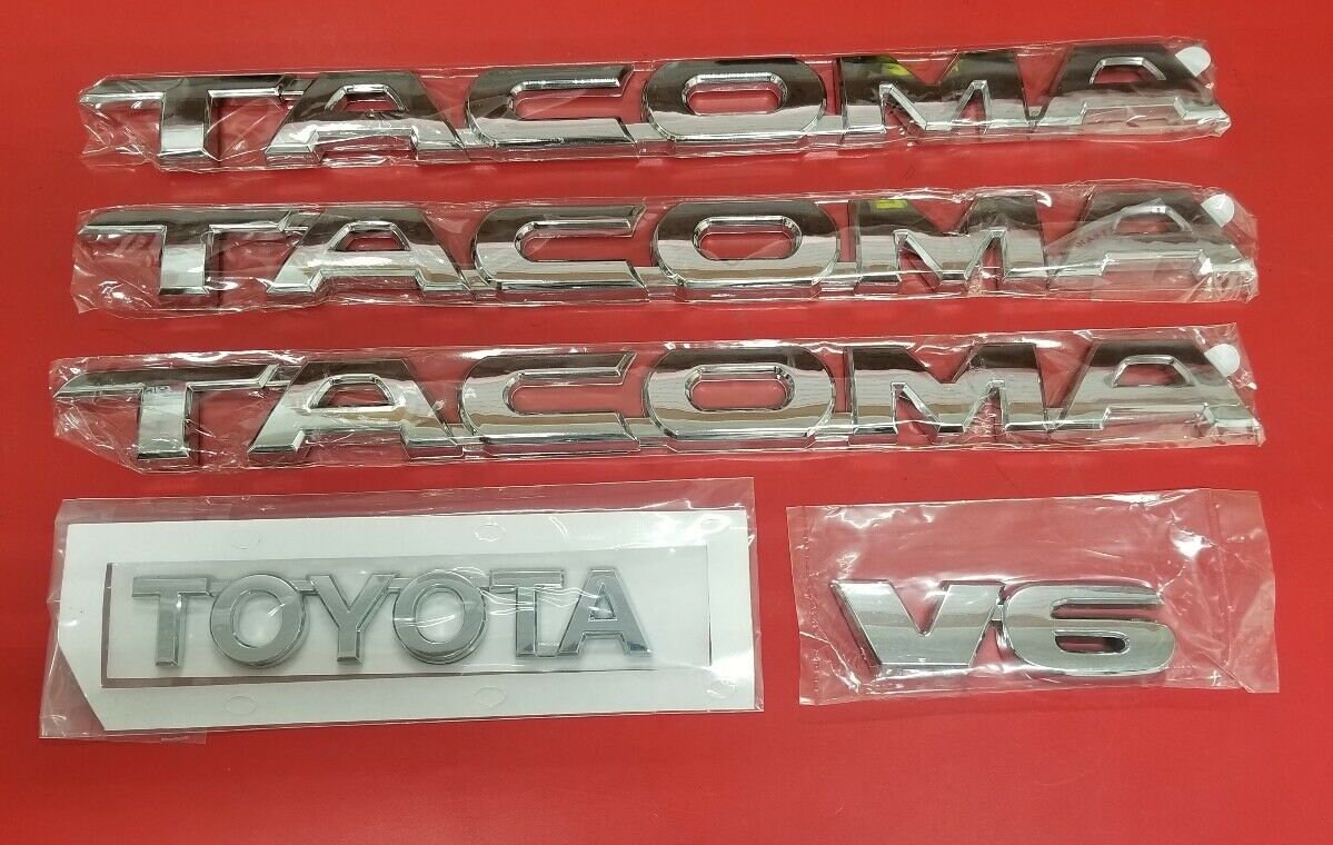 Toyota Emblems 5 Pcs Set/ Doors And Tailgate Chrome Abs Etsy