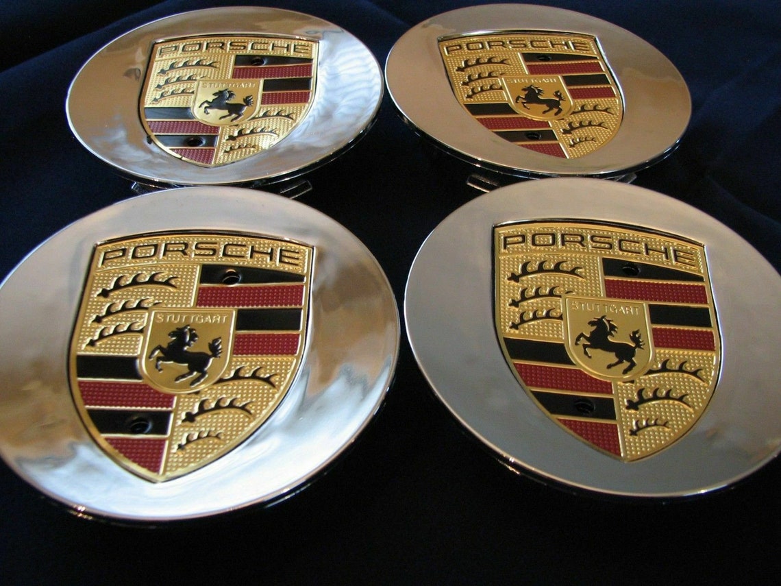 4pcs. Chrome Porsche 76mm Wheel Centre Caps for 911 Boxster Etsy