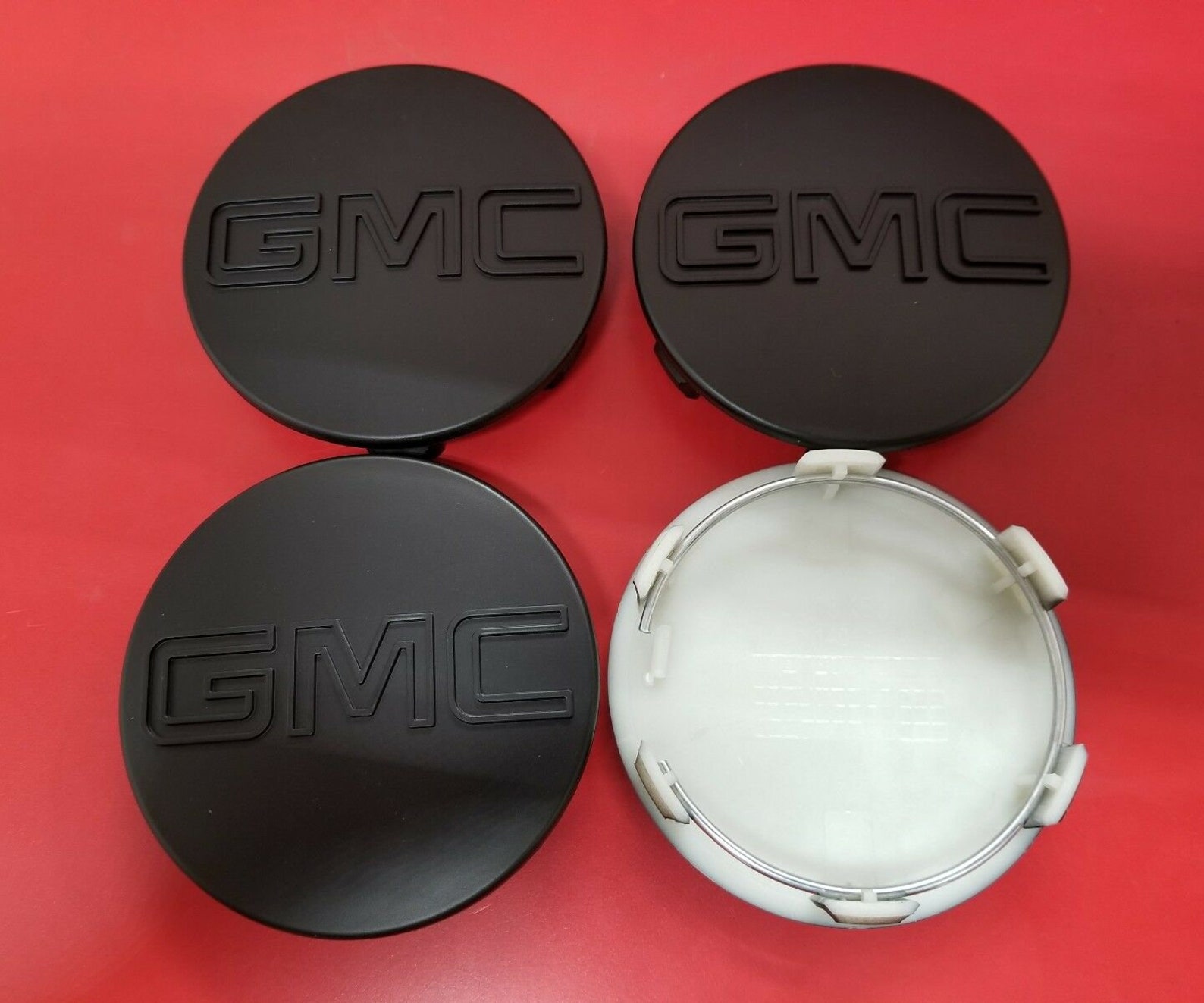 4 Center Caps For GMC Black Sierra Yukon XL Denali Hub Cap Etsy