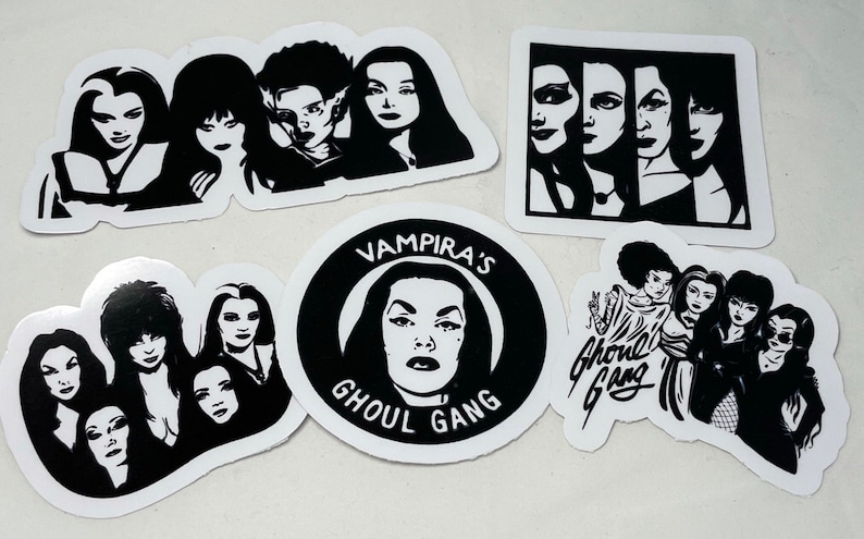 Hollywood Horror Hotties, Ghoul Girls sticker 5 pack image 2