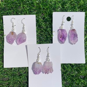 Amethyst Point Earrings