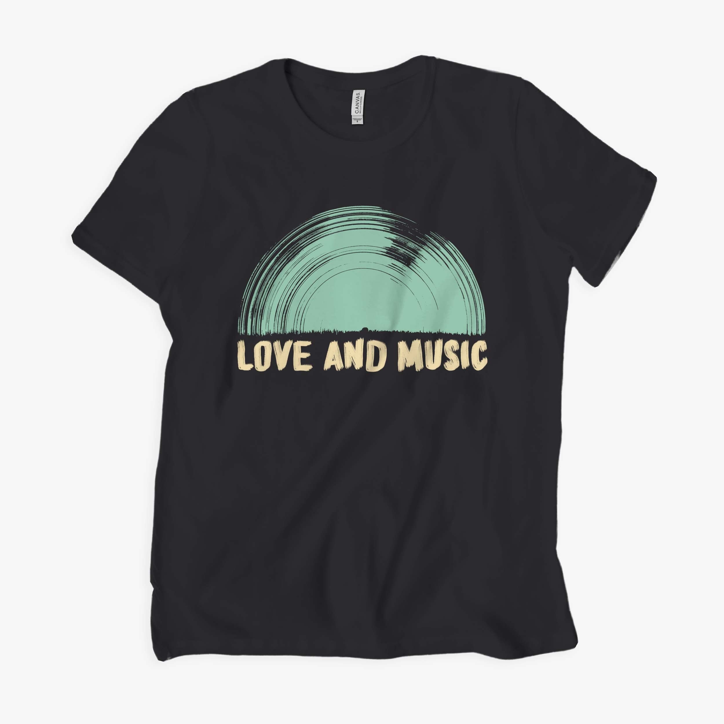 Love and Music Tee Vintage Tshirt Vinyl Lp Records Etsy UK