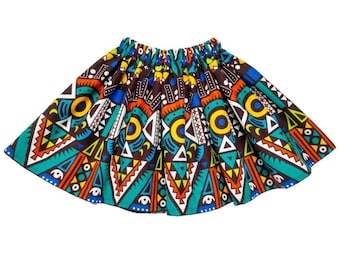Kids African Clothing | Colorful Girls Skirt | Baby and Toddler African Print Skirts | Ankara Cute Baby Dress | Gifts for Baby Shower | Boho