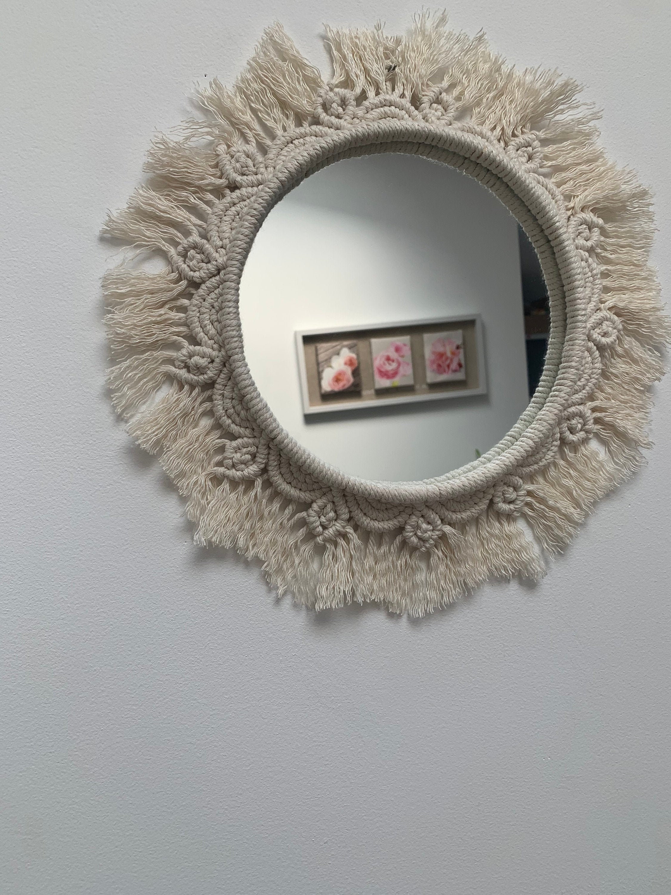 Miroir en Macramé