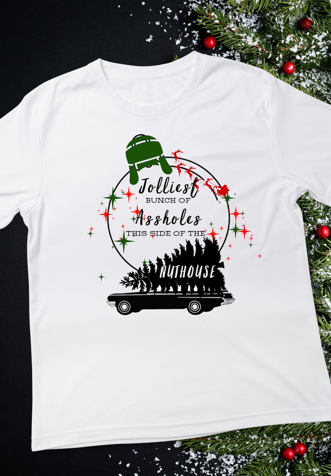 Christmas Vacation T Shirt jolliest Bunch of A-holes - Etsy