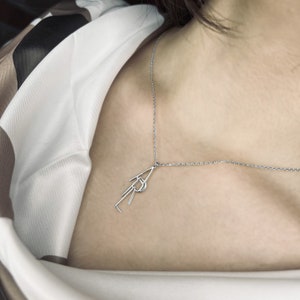 Collar con iniciales de diseño / Collar con nombre y letras personalizadas / Colgante con monograma personalizado en plata de ley 925 + cadena / Regalo para el Día de la Madre