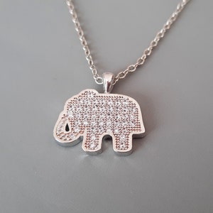 ELEPHANT NECKLACE , Elephant Pendant, Romantic Necklace, Art Jewelry, Trending Jewelry, Gift For Her, Mother's Day Gift