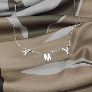 Personalisierte Buchstaben-Namenshalskette, Pave-Initialen Namenshalskette, benutzerdefinierte Buchstaben-Namenshalskette, personalisiertes Muttertagsgeschenk