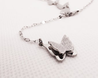 Butterfly Necklace, Romantic Necklace, Art Jewelry, Trending Jewelry, Gift For Her