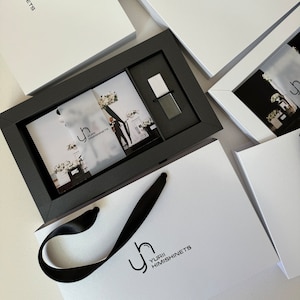 Scatola fotografica personalizzata 4x6", 5x7", 6x8", Confezione fotografica, scatola USB, sacchetti e scatole di carta fotografica fatti a mano