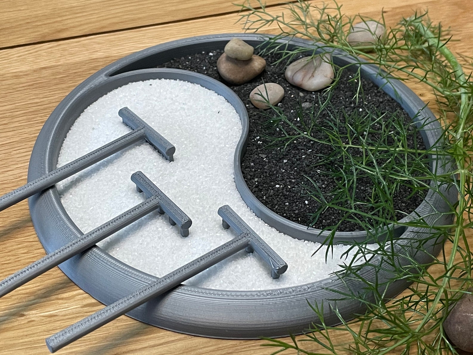 Zen Garden Table Top / Sand / YinYang / Ornament Set / Etsy
