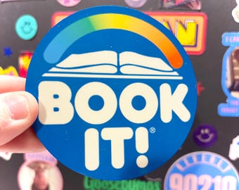 Book It! Drink Coasters – Nostalgic Vintage Home Decor 80s 90s Reading Challenge Great For Gifts!
