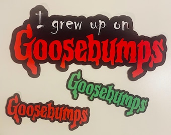Gänsehaut Buch Logo Aufkleber – Retro 90er Jahre R.L. Stine YA Horror Thriller Kinderbuch Vintage Dekor