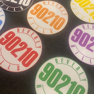 Beverly Hills 90210 Sticker - 90s 80s retro teen tv FREE SHIPPING