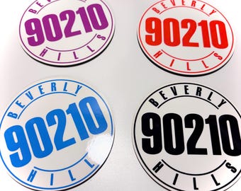 Beverly Hills, 90210 Coasters – 90's TV Series Nostalgic Round Beverage Coasters -