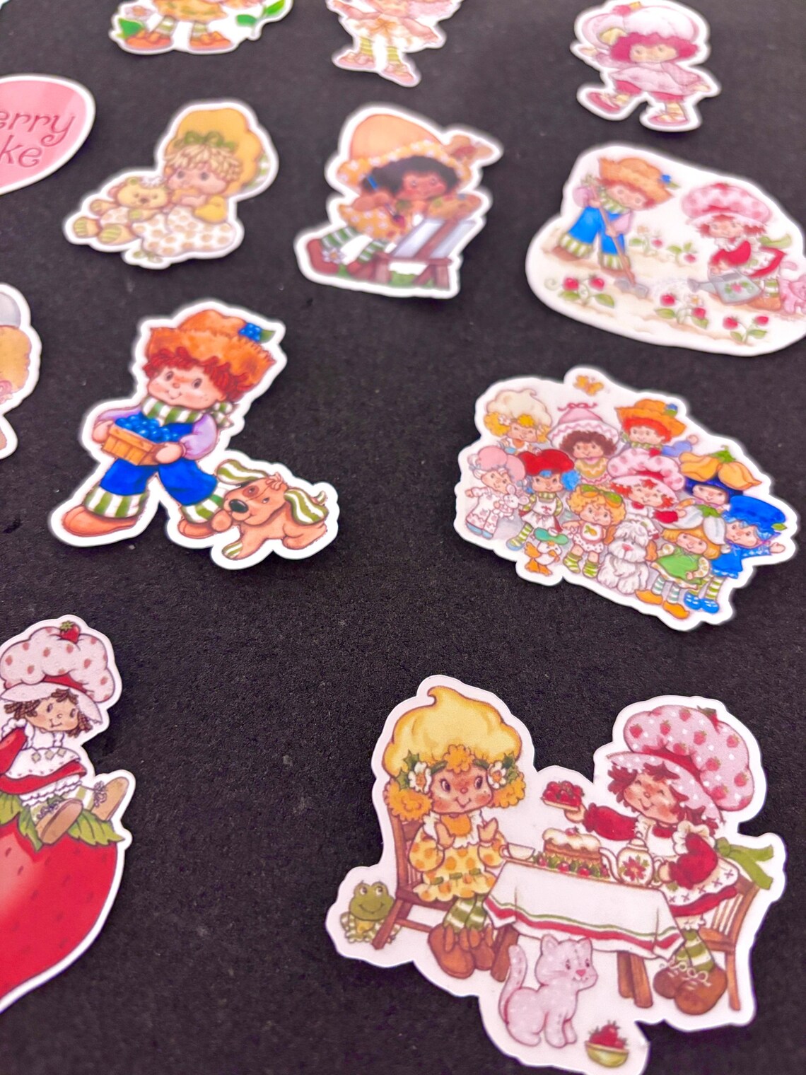 Strawberry Shortcake Sticker Set - Vintage Original Design Die Cut ...