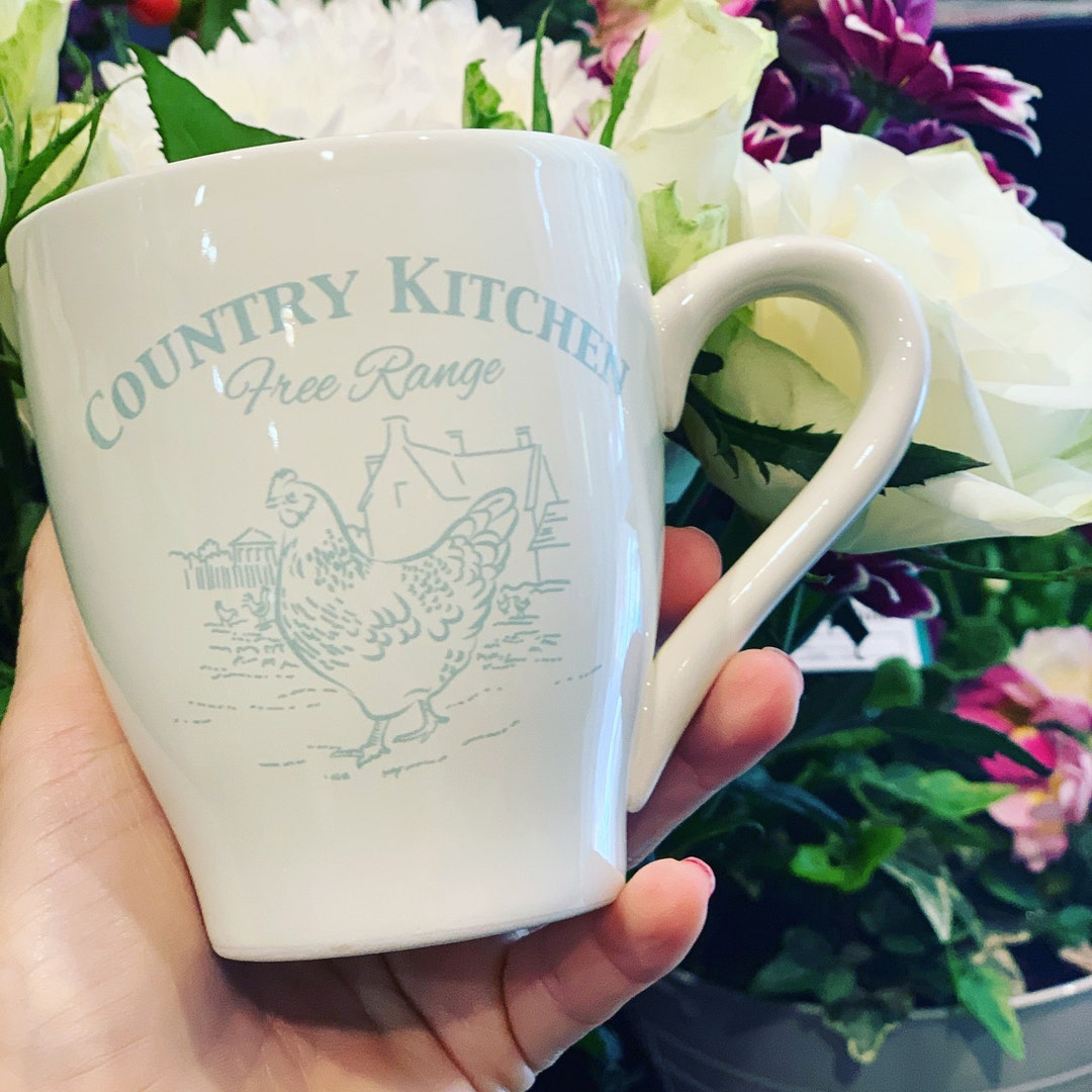 Set of 4 Mugs, Coffee Mug, Tea Mug, New Home Gift, Gift, Cottage