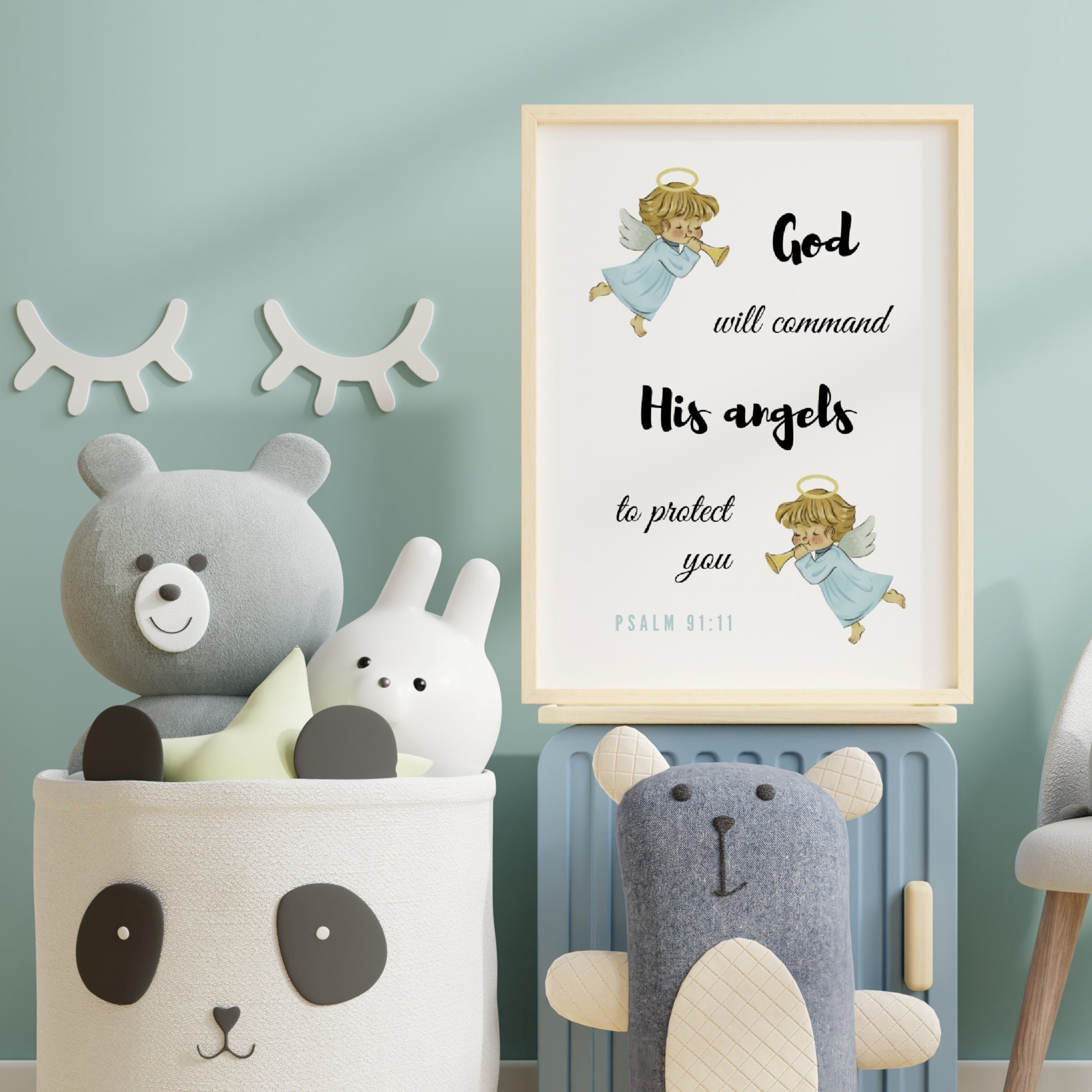 Psalm 9:11 Bible Verse Wall Decal – 11x22 Inspirational Scripture, Removable Vinyl, USA Made