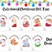 Printable Christmas Gift Tags, Cute Animal Christmas Tags, DIY ...