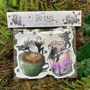 Ensemble d'autocollants en vinyle Fae Cafe - Original Five