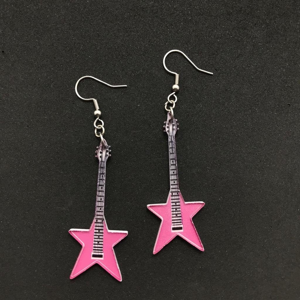 Guitar Earrings Etsy