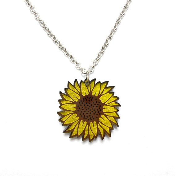 Sunflower Necklace Etsy Australia