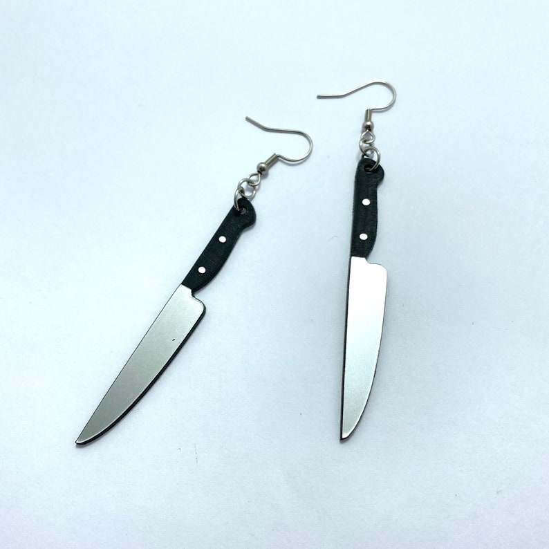 Knife earrings Etsy