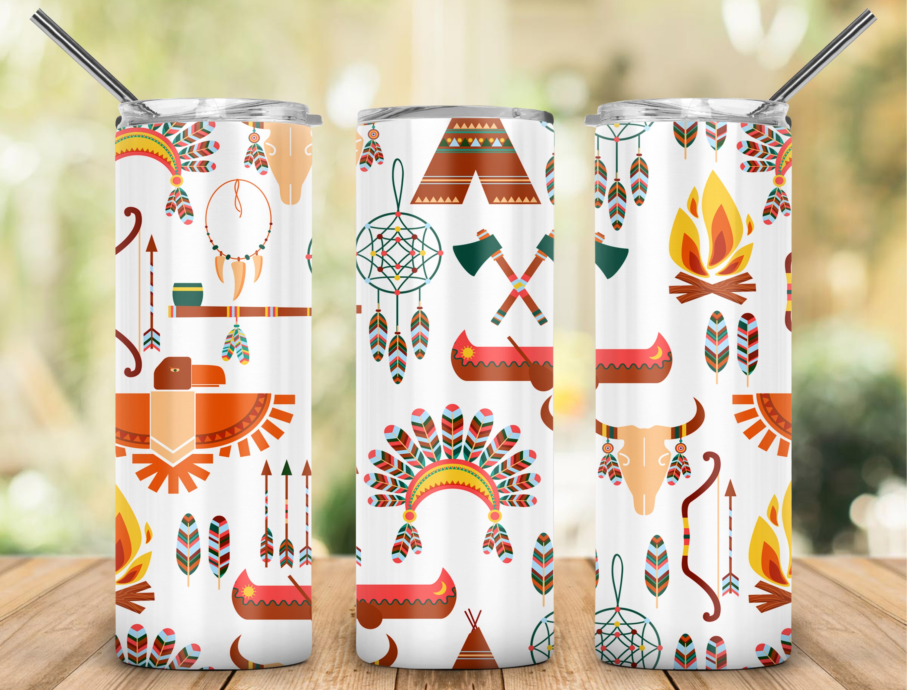 Native American Tumbler Design 20oz Straight Tumbler Design Etsy