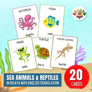 Sea Animals and Reptiles in Bisaya