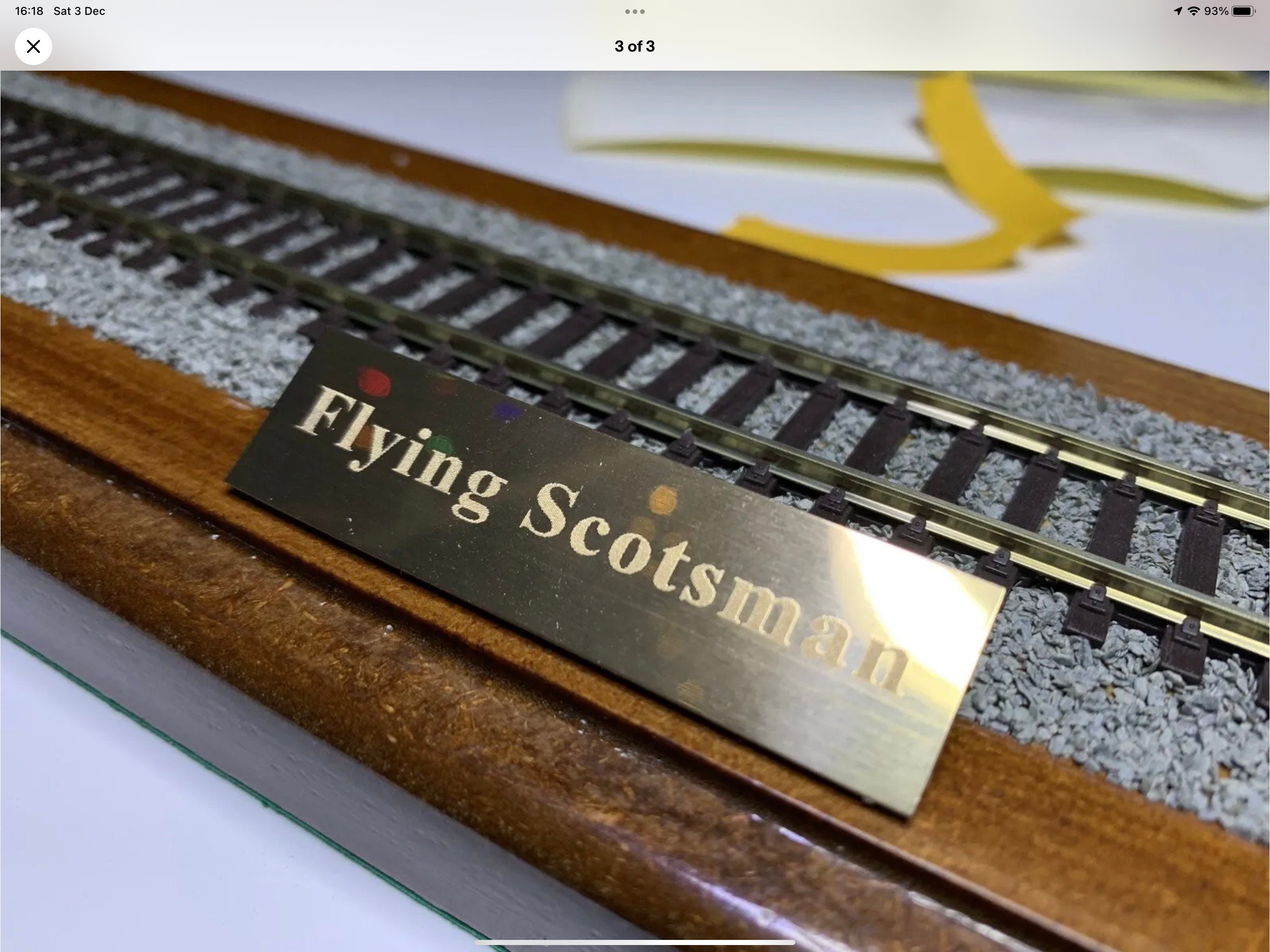 Etched Plaque for Oakgaz65 Model Hornby Train Display Case. Etsy