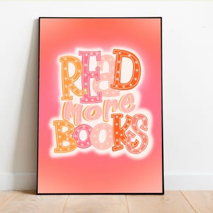 En savoir plus Livres Impression d'affiches 5 x 7 Décoration d'intérieur uvres d'art girly vibrantes Motif d'art mural