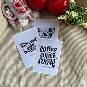 Gilmore Girls Prints Zitat Kunst Poster Girly Vibe TV Shows Typografie Schriftart Lebendiges Design