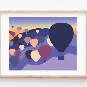 Balloon Fiesta Poster, Albuquerque Balloon Fiesta, New Mexico Balloon Fiesta, Hot Air Balloon Wall Art, Hot Air Balloon Fiesta Art, Posters