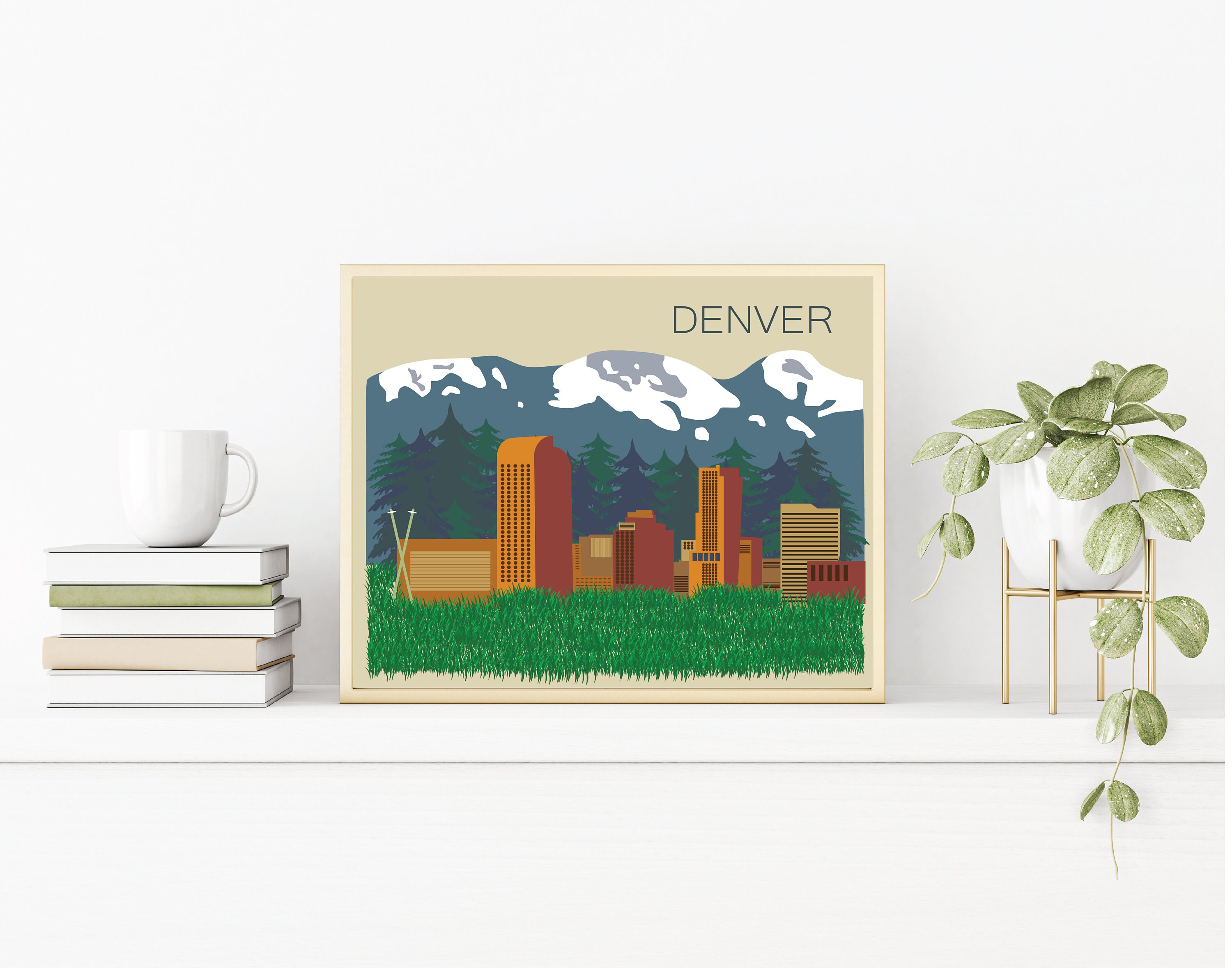 Denver Denver Wall Art Colorado Wall Art Colorado Print Etsy UK