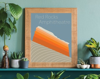 Red Rocks Amphitheatre Print, Denver Colorado Wall Art