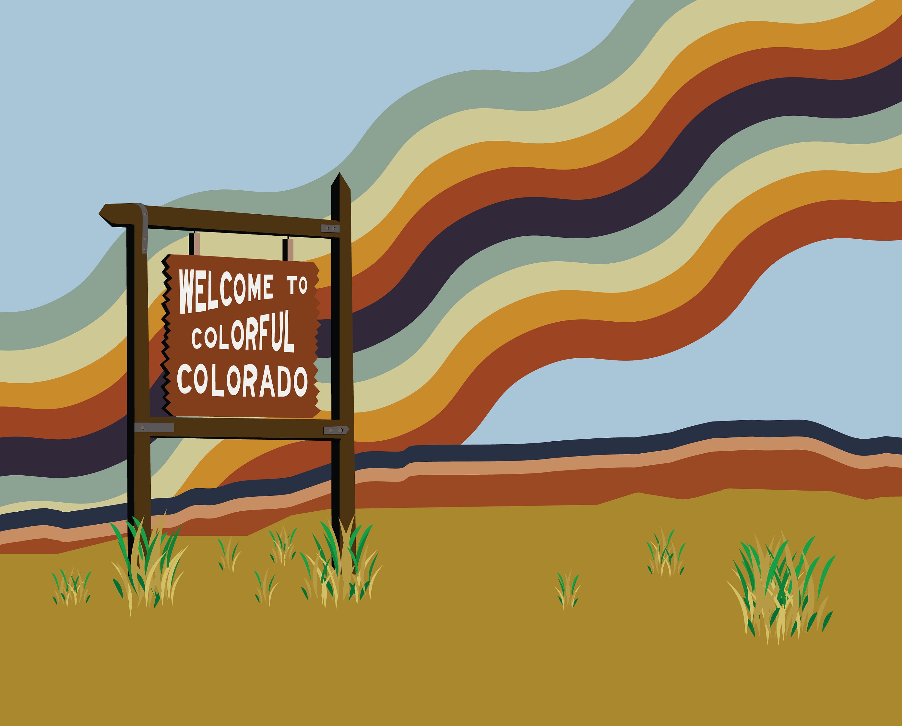 Denver Poster Denver Wall Art Denver Travel Poster Colorado Etsy UK