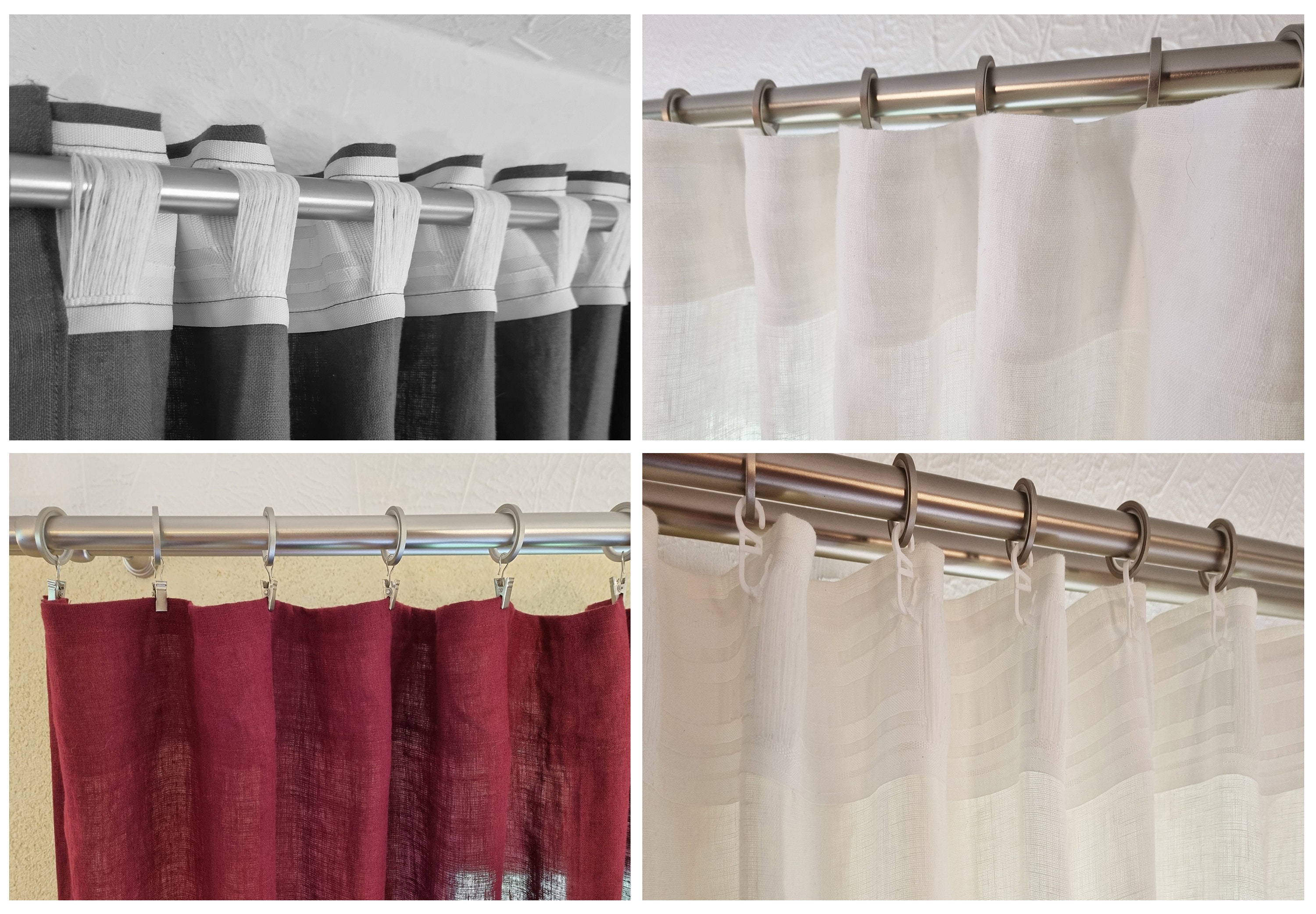 Grüne Leinenvorhänge. Breite Vorhänge. Individuelle Größe | Etsy