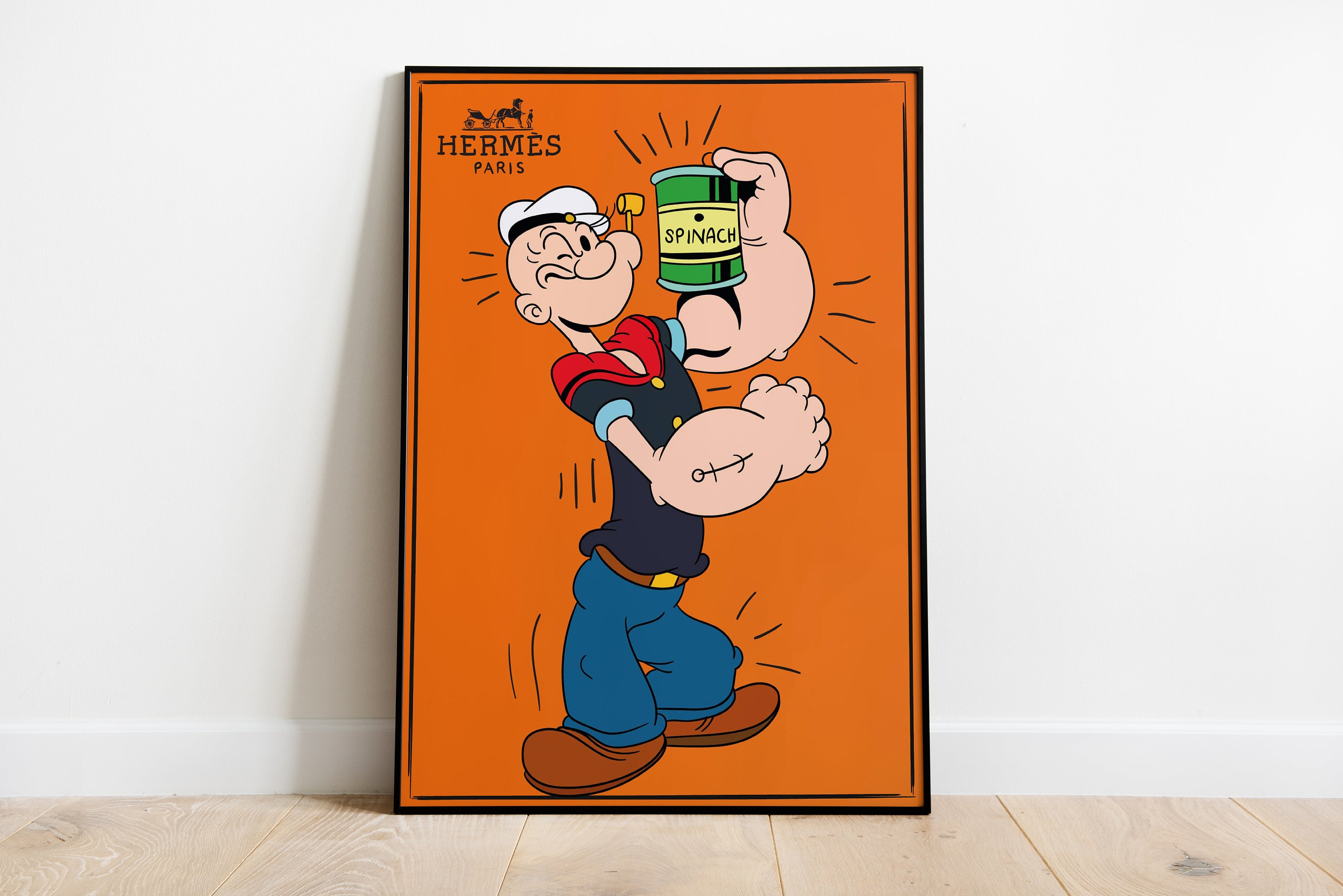Popeye Spinach Print - Etsy