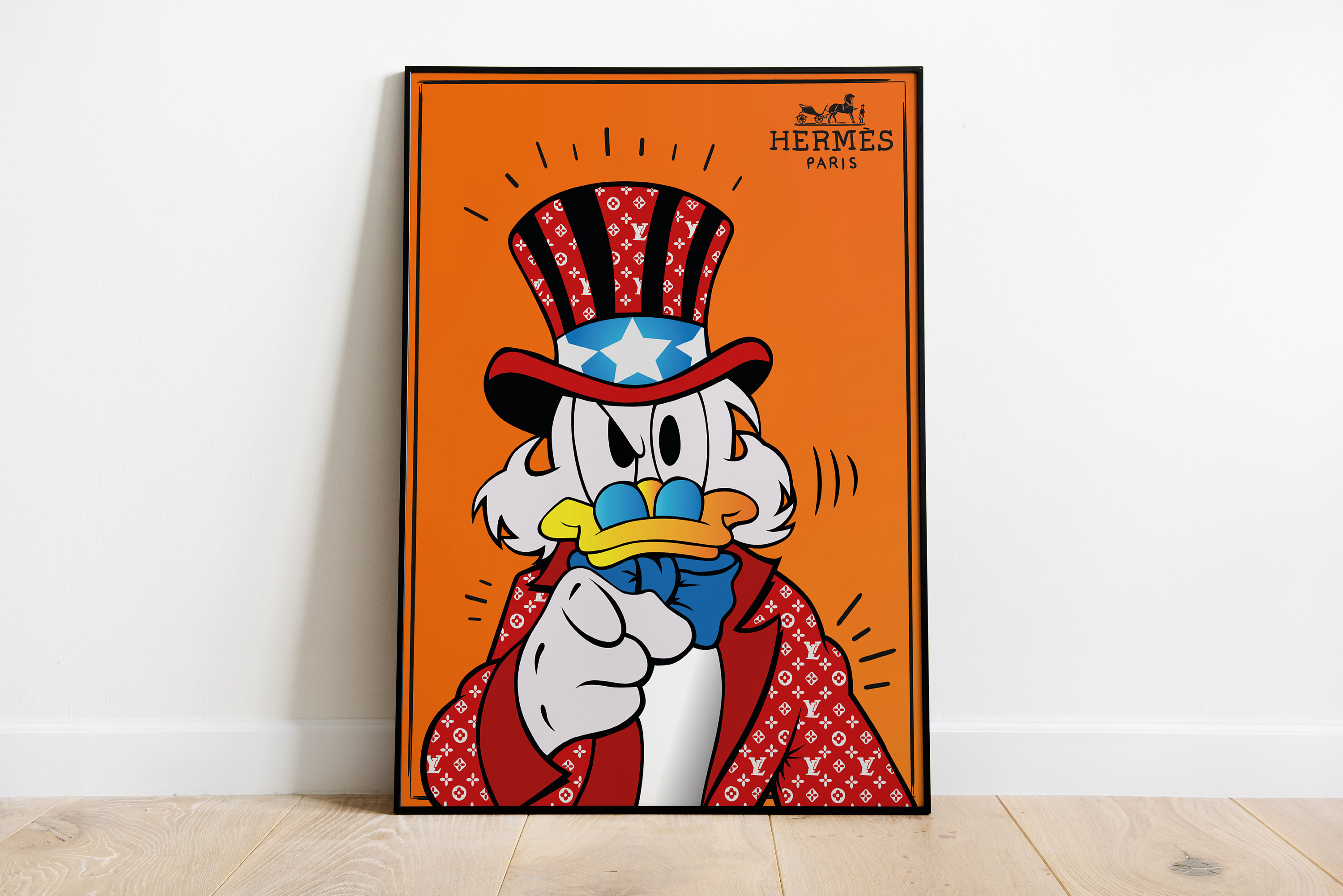 Uncle Scrooge, Time Is Money - Louis Vui, Sculpture by Luana Muntoni (Munlu. art)