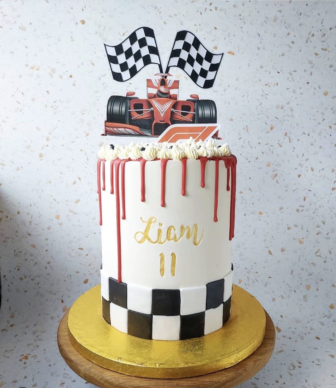 Racing Car Cake Topper Custom Name and Age F1 Cake Topper - Etsy UK in 2023  | Car cake toppers, Race car cakes, Car cake