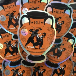 Vase grec // Sticker holographique