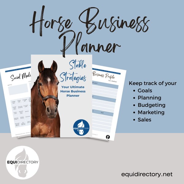 Horse Business Planner - Etsy