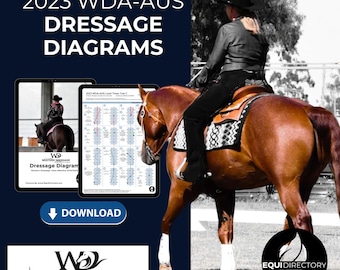 Dressage Test Diagrams - 2023 Western Dressage Association Aus (WDA - AUS) Dressage Tests