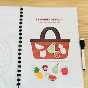 Livret d'activités pour enfant en français sur le printemps quiet book busy book image 2