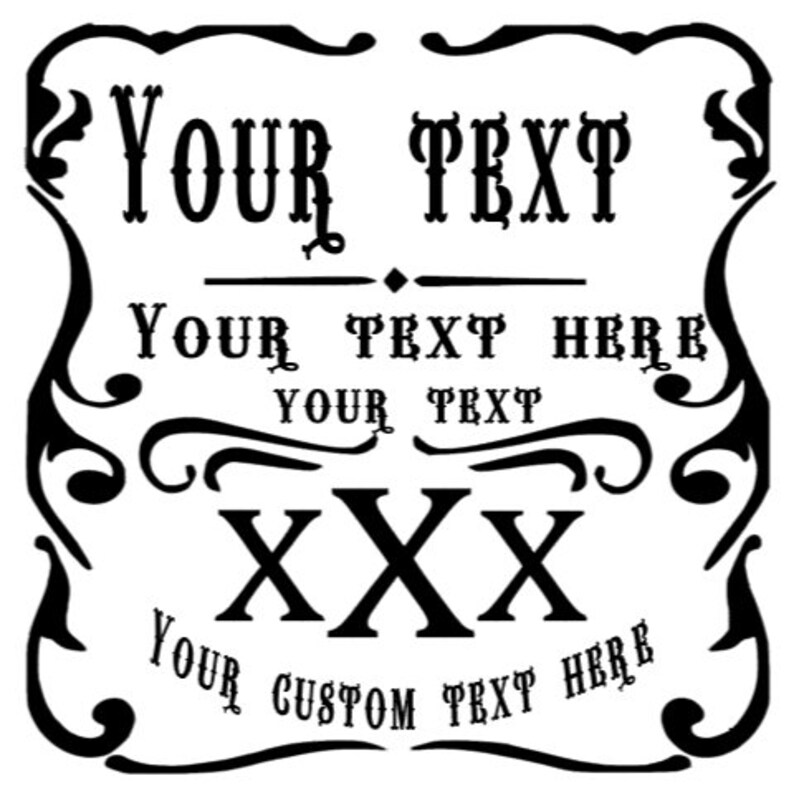 Custom Moonshine Label Digital File Etsy