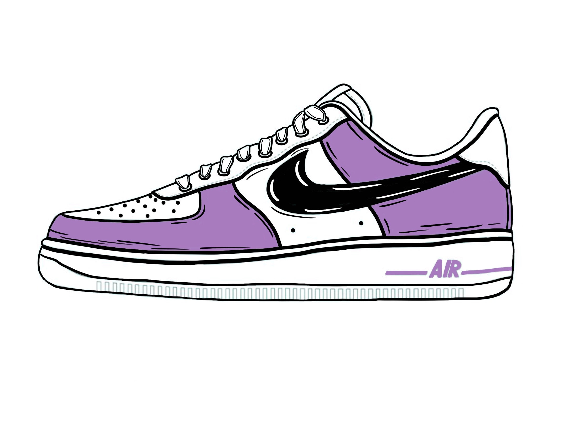 Cartoon Air Force 1s | Etsy