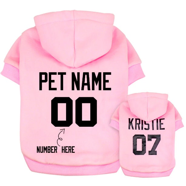 Custom Dog Hoodie Fashion Dog Hoodie Winter Personalized Etsy